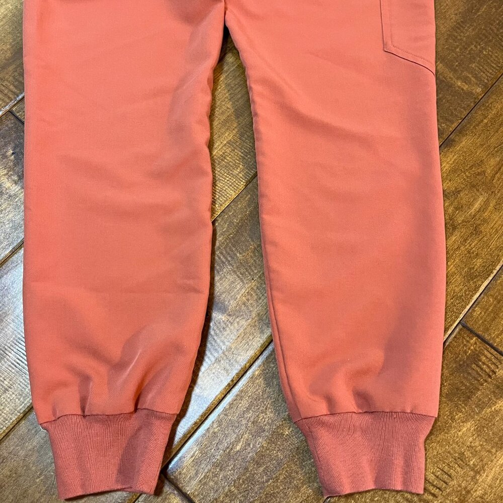 Figs High Waist Zamora Jogger Scrub Pants Nurse Doctor 3186 Terracotta X-Small - Picture 7 of 10